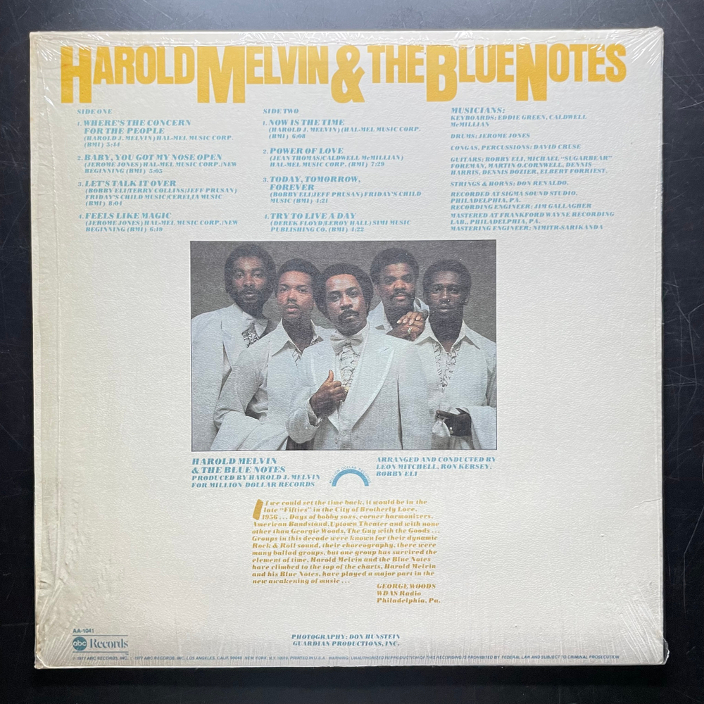 Harold Melvin & The Blue Notes ‎– Now Is The Time (США 1977г.)