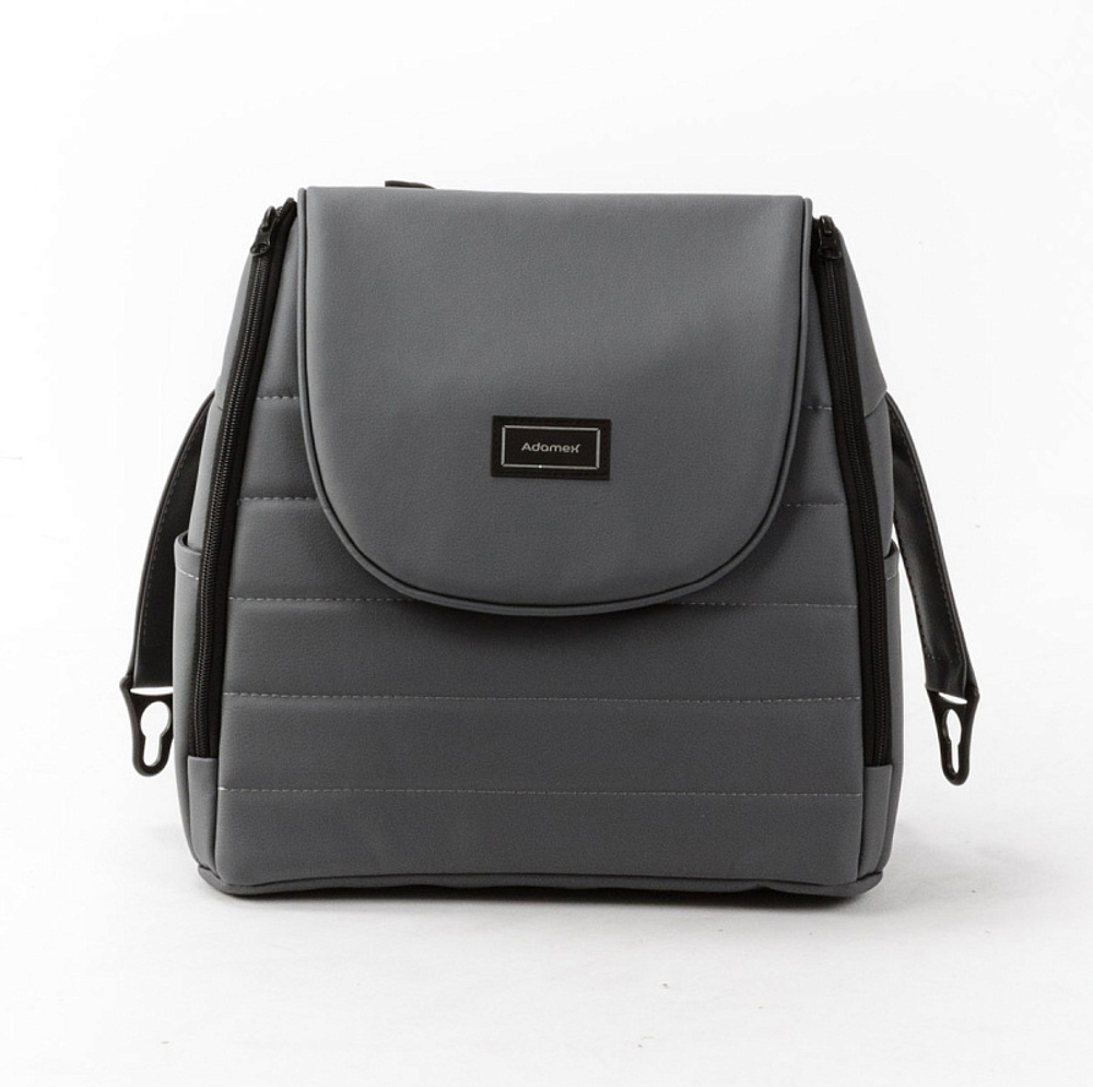 Детская коляска Adamex Locco Light Deluxe 2 в 1 LL-SA32 (СЕРАЯ КОЖА)