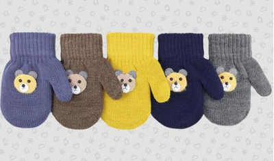 Варежки дет. ТМ-922м р.14(56) в ассорт. (Теплыши), 1 шт.