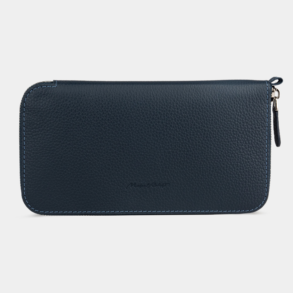 Кошелек длинный Marquise из кожи теленка, цвета синий