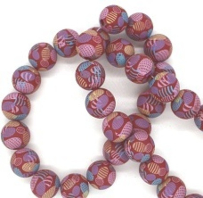 Бусины на леске 16 мм, 1 нить~40 шт-60 см