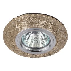 DK LD4 CHP/WH Светильник ЭРА декор cо светодиодной подсветкой MR16, шампань | Встраиваемые LED светильники