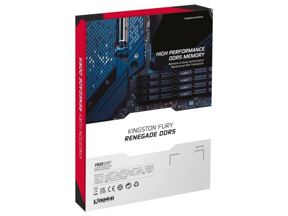 Оперативная память Kingston KF584CU40RS-24, DDR5 1х 24ГБ 8400 МГц, DIMM, RTL