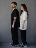 Футболка oversize чёрная