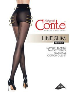 CONTE LINE SLIM (колготки с имитацией шва и утягивающими шортиками)