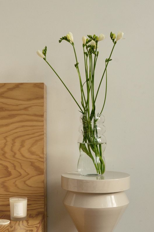 Ваза Swell, 27 см, прозрачная / Bergenson Bjorn