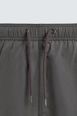 ZARA ПЛАВКИ С МЕТАЛЛИЧЕСКИМИ ЛЮВЕРСАМИ, СЕРЫЙ