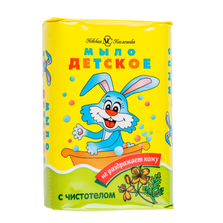 Мыло туалетное Невская косметика Детское с чередой 90 гр