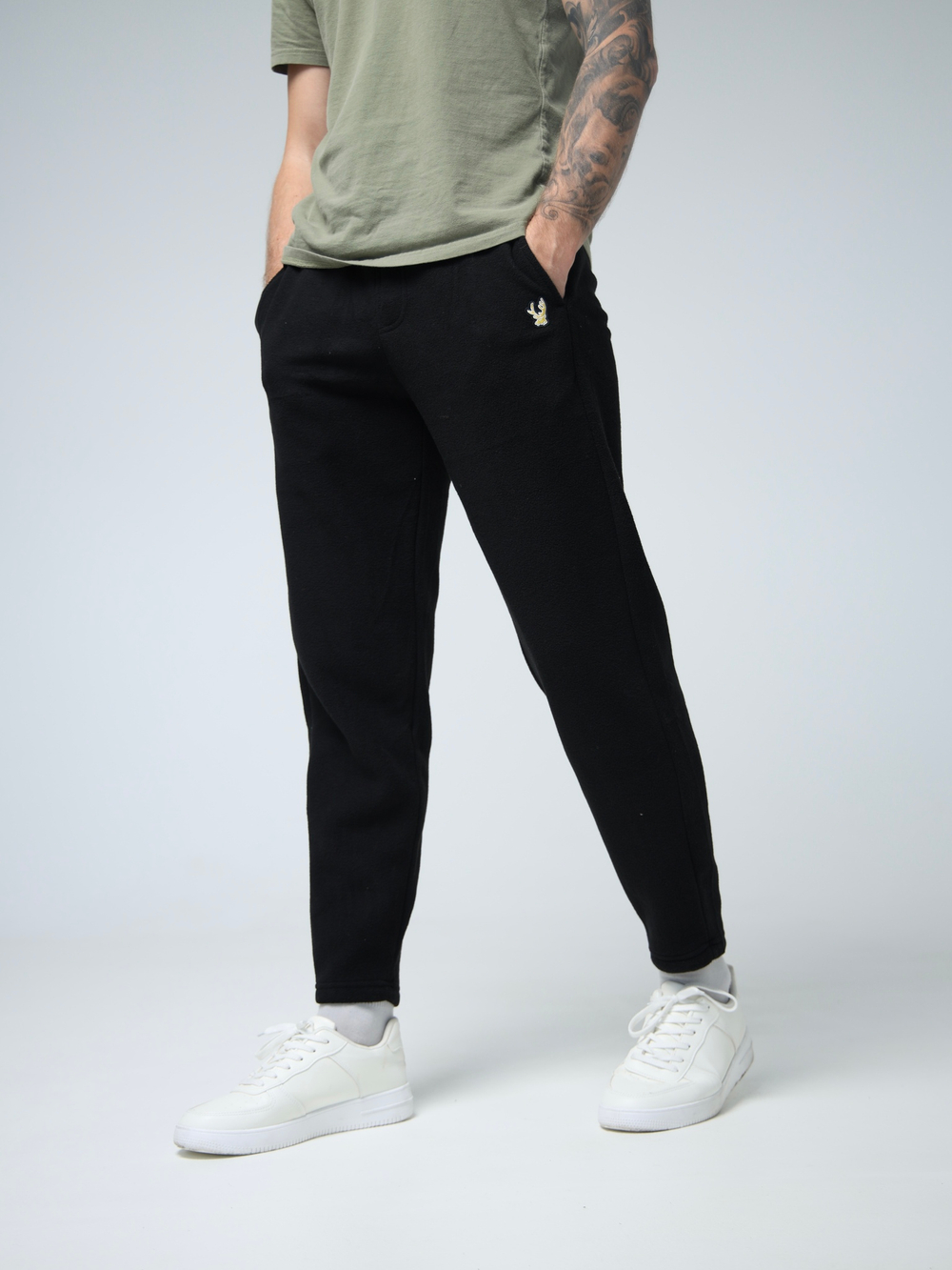 Брюки флисовые город горький черные черный штаны