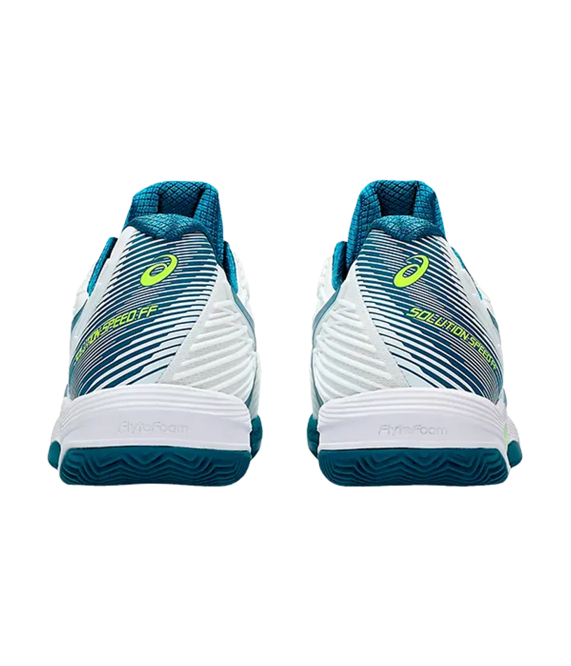 Asics Solution Speed FF Clay Белые-Спокойные бирюзовые кроссовки