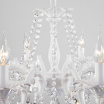 Подвесная люстра 10108/8 белый/прозрачный хрусталь Strotskis