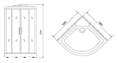 Душевая кабина Timo TL-1503