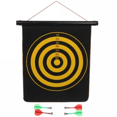 Набор для игры в дартс магнитный D-1222: мишень 30*40 см, 4 дротика (коробка)