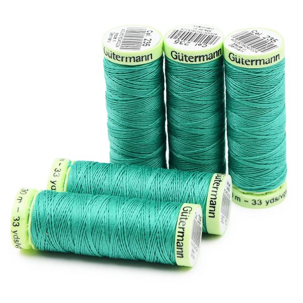 Нитки отделочные Gutermann Top Stitch 30 (30 метров), 5 кат. | 235 изумрудный