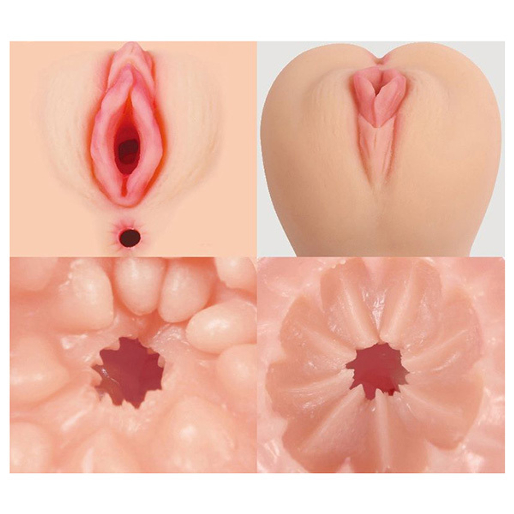 Телесный мастурбатор-вагина 17см с рельефом Kokos Bellana