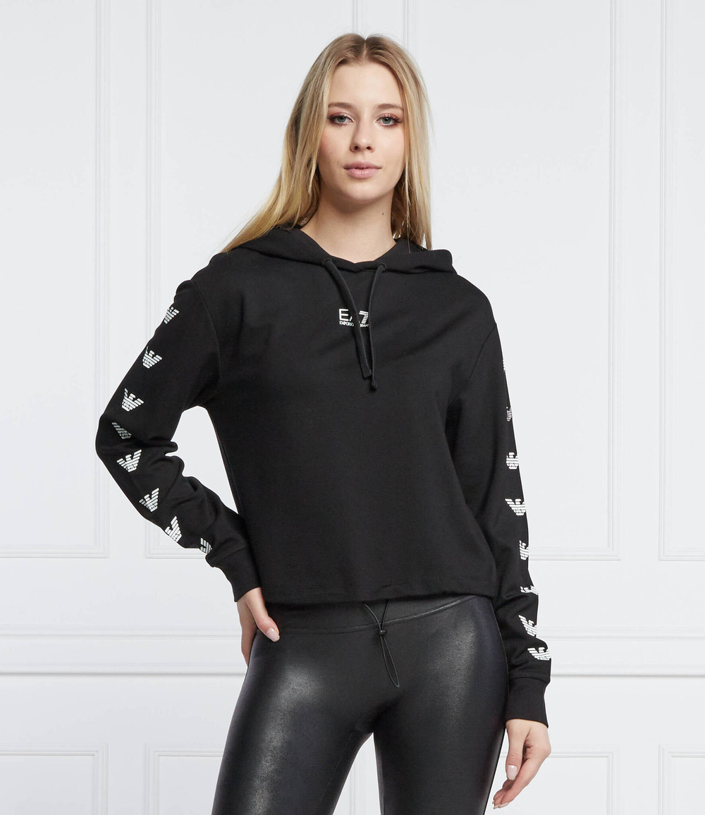 Худи EA7 - черный(3LTM12 TJ3PZ)