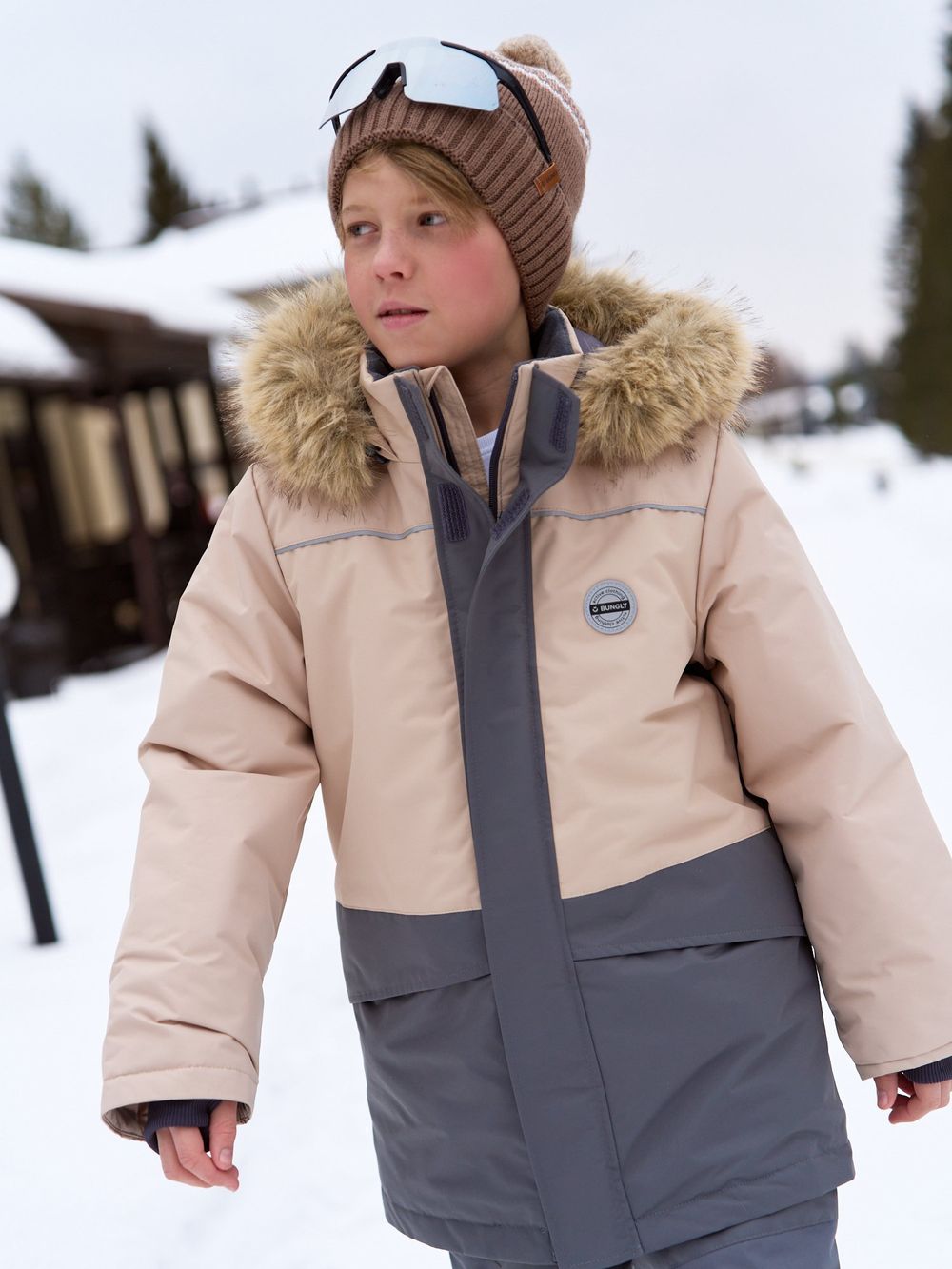 Костюм зимний с системой роста "Графит" 7+