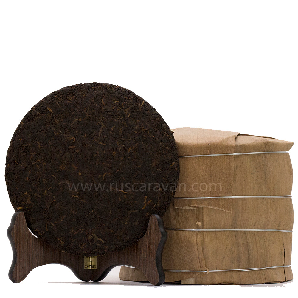 0449/2023 Чай прессованный черный Пуэр Шу "Цзинлун, №179", ци цзы бин 357гр