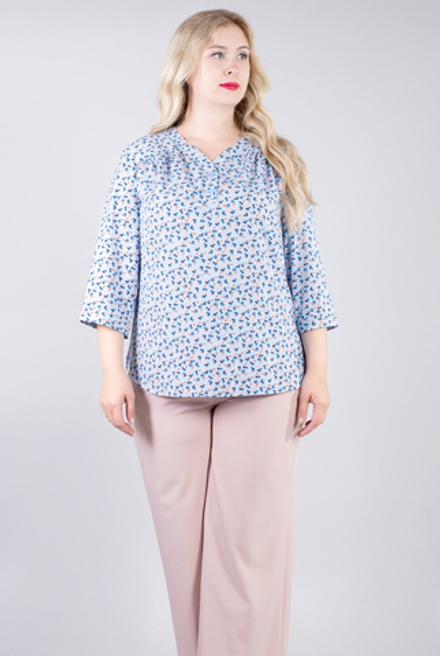 Блузка 1582А, Цветы #176Цв091582А