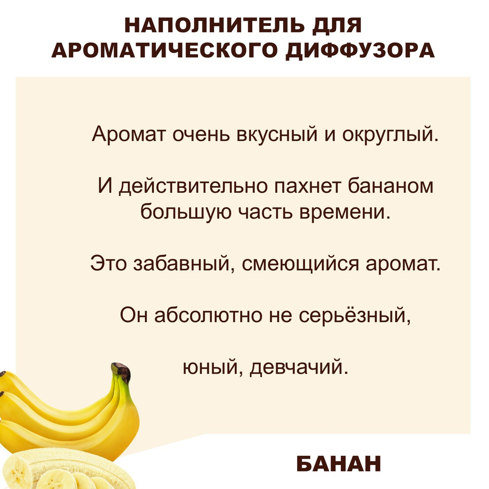БАНАН - Наполнитель для ароматического диффузора