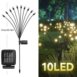 Светильник садовый на солнечной батарее уличный Светлячок, 2 шт.