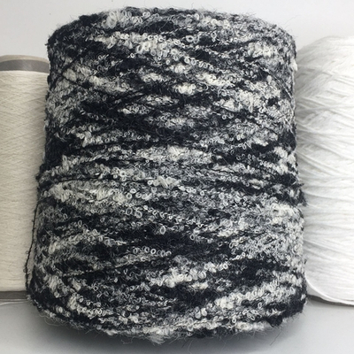 Bilbao POLIPELI S.P.A. 28% мохер, 28% альпака, 24% меринос, 20% п/а 400м/100гр  Черно-белый