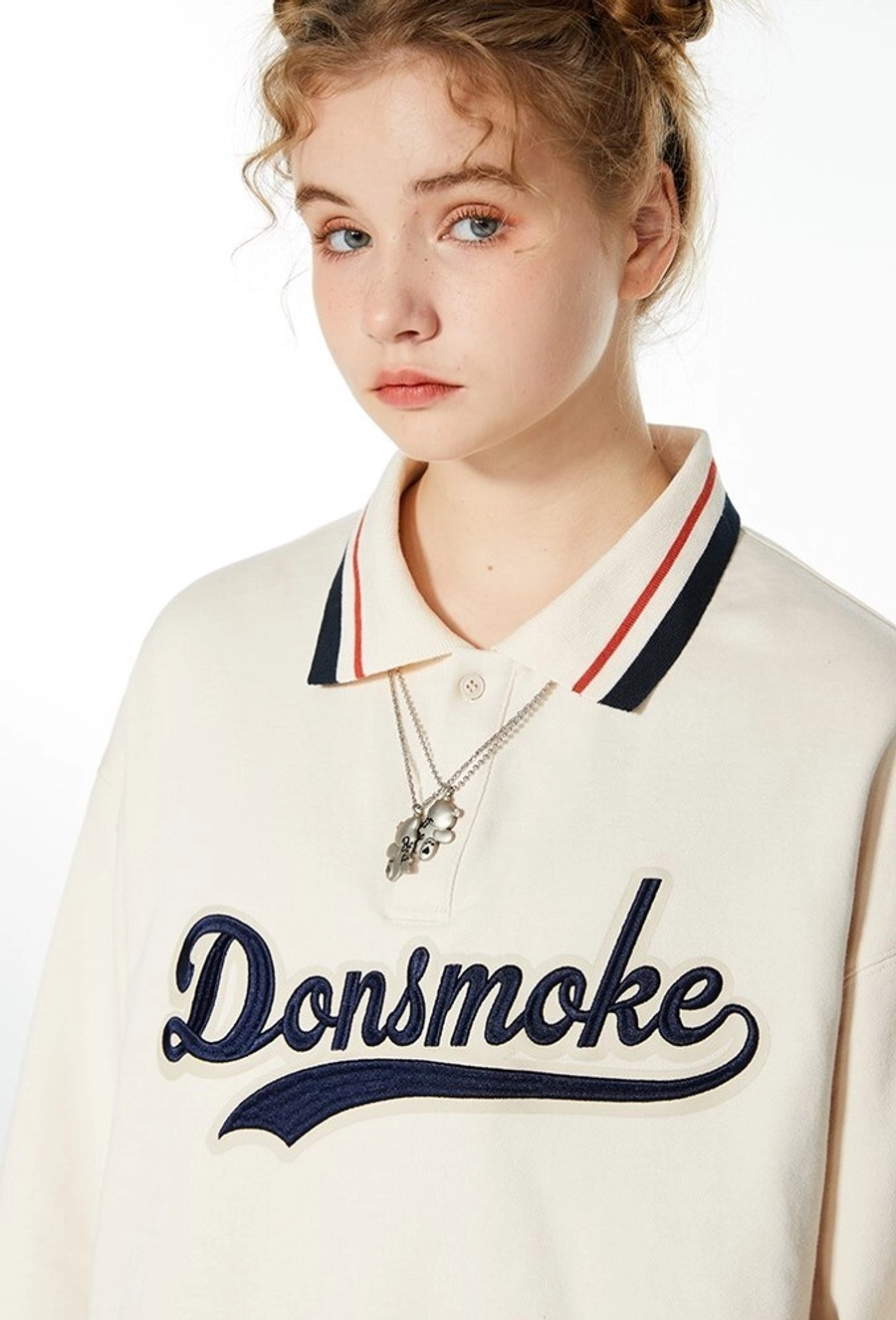 Рубашка-поло DONSMOKE "Classic Logo" Oversized Polo Shirt