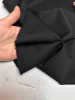 Костюмно-плательная жаккардовая шерсть с эластаном (L.Piana, 95%шерсть/5%эластан, Черная ночь, 142, 280 гр/м2)