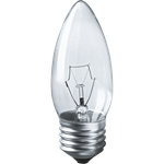 Стандартная лампа накаливания Navigator NI-B-40-230-E27-CL 40W свеча прозрачная