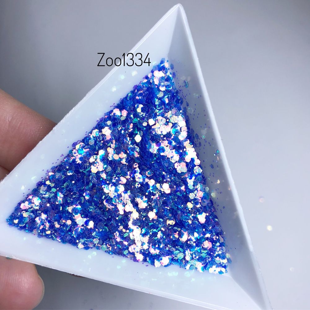 Zoo nail Микс шестигранников "Диско соты" 1334