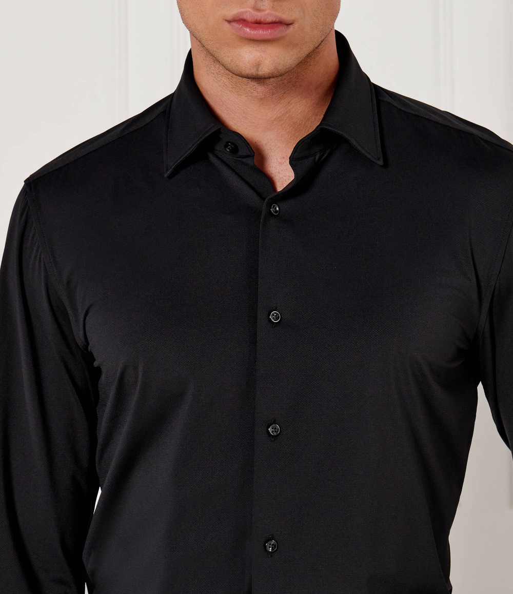 Рубашка P-HANK-kent-C1-222 BOSS BLACK - черный(50490393)