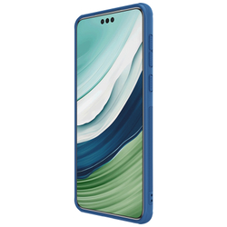 Усиленный чехол синего цвета от Nillkin для смартфона Huawei Mate 60 Pro, серия Super Frosted Shield Pro