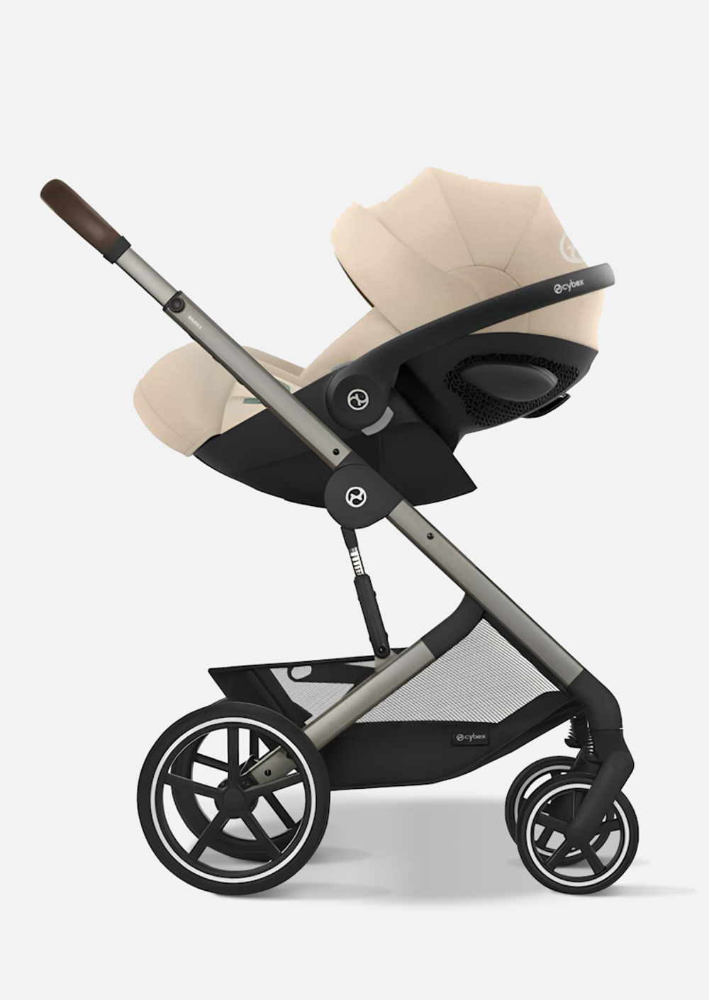 Cybex Детская коляска Balios S Lux BLK 2 в 1 цвет Almond Beige