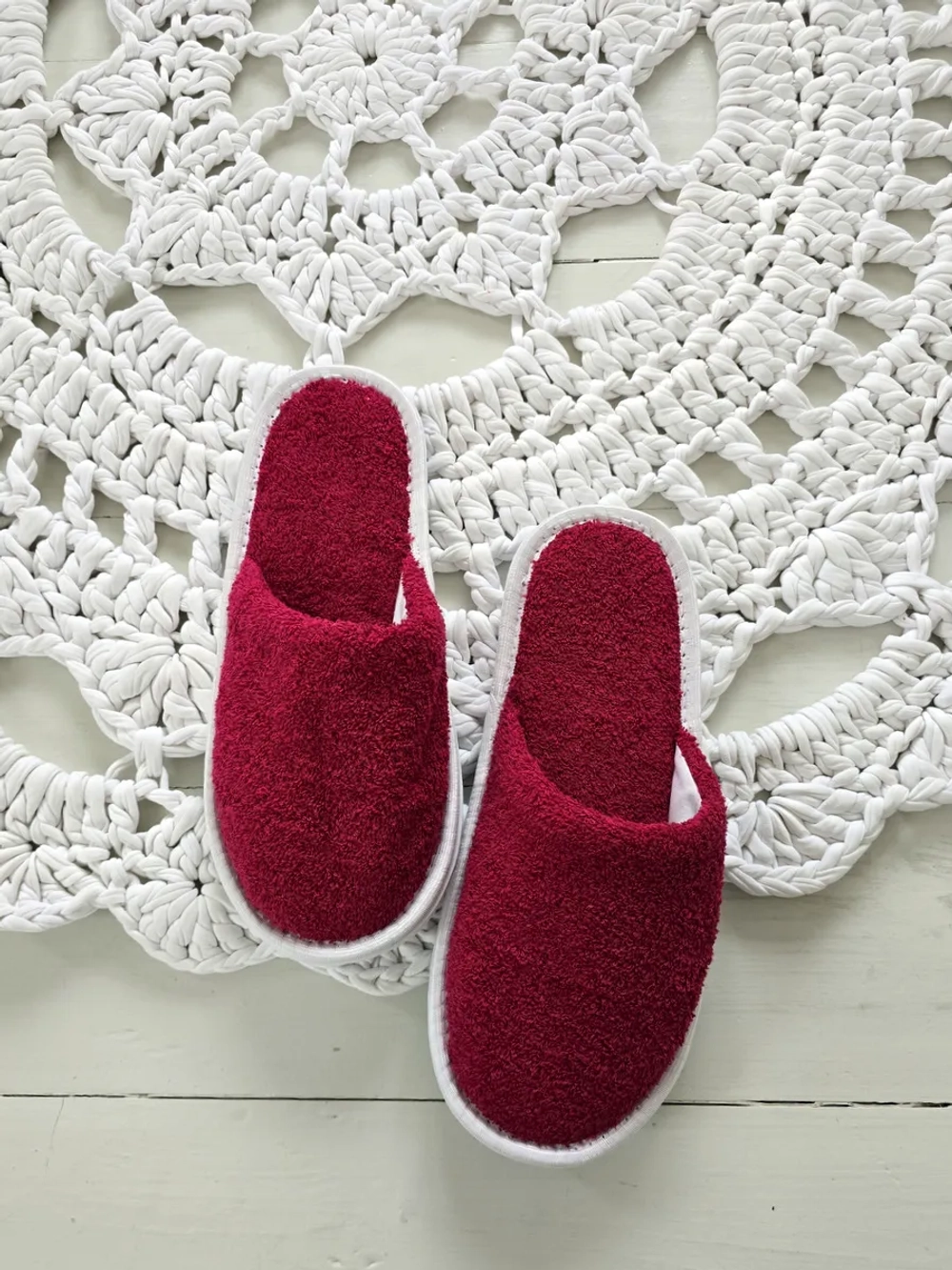 Тапочки махровые Бордо