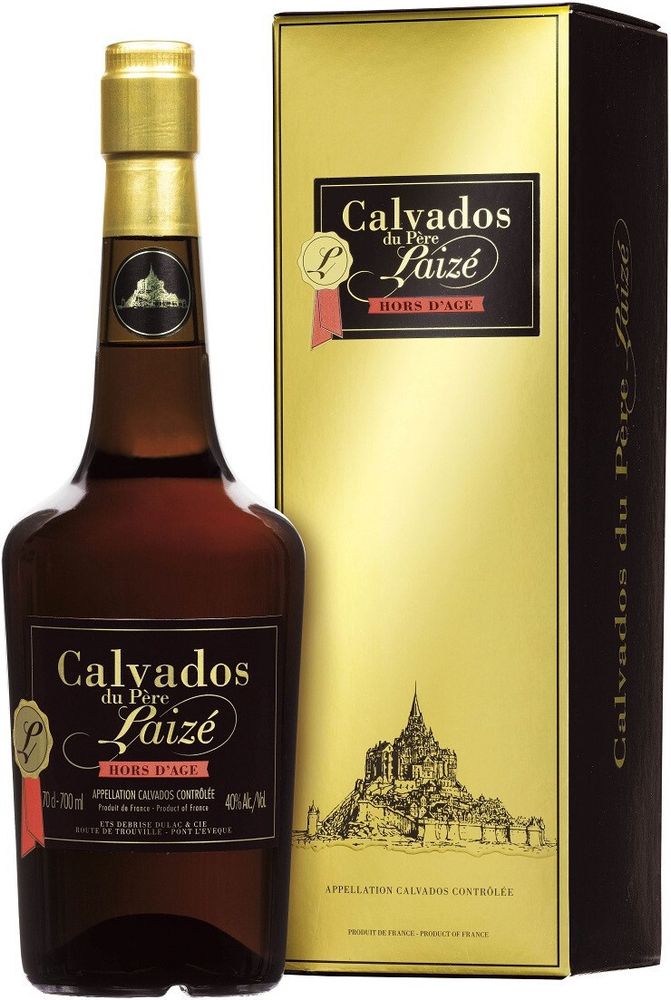 Кальвадос Calvados du pere Laize Hors d&#39;Age gift box, 0.7 л