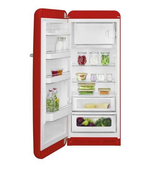 Холодильник Smeg FAB28LRD6, красный