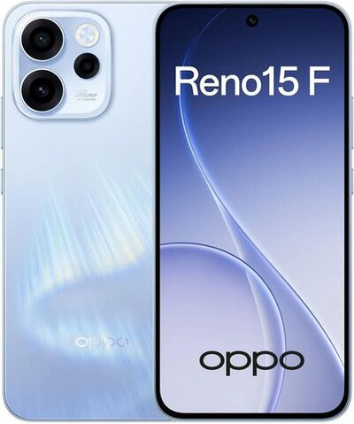 6.57" Смартфон OPPO Reno15 F 5G 12/512Gb,  NFC,  AMOLED,  120Гц,  7000мAч,  голубой