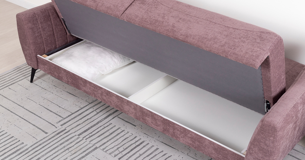 Диван кровать Наоми, Розовый