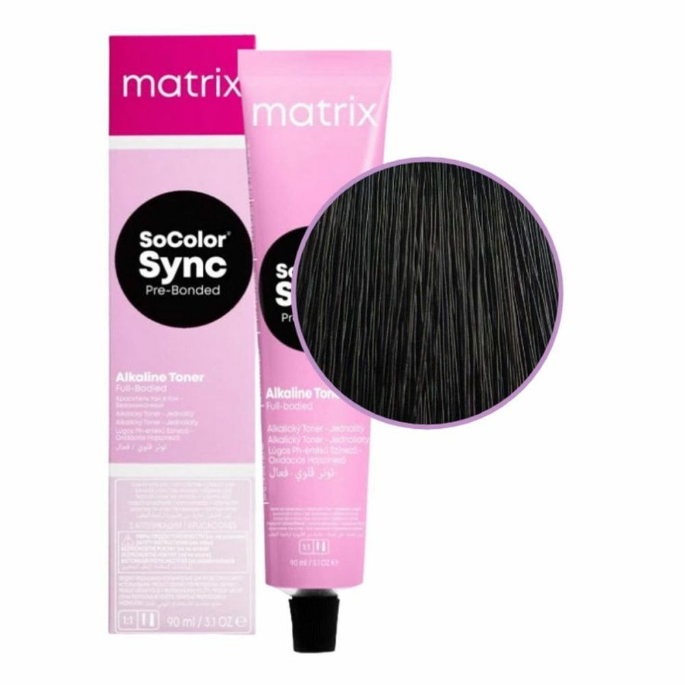 MATRIX SoColor Sync Pre-bonded Tone-on-Tone 1A, 90 мл