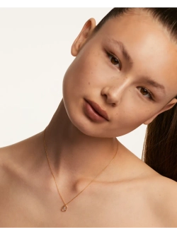 Колье женское PDPaola Мини-Буква X серебро 925 пробы покрытое золотом 750 пробы CO01-535-U