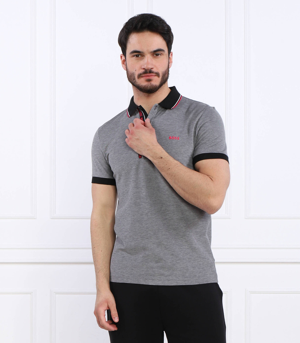 Поло BOSS GREEN - серый(50469391)