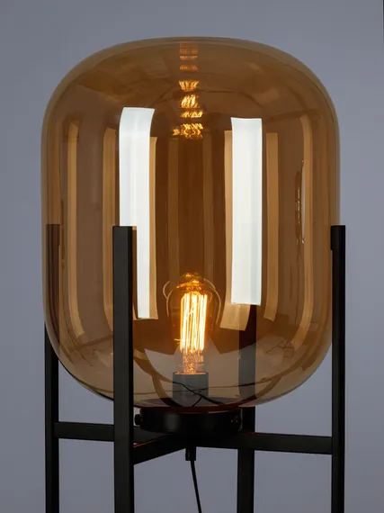 Напольный светильник Bottle 140 см, янтарное стекло