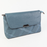 Маленький стильный женский повседневный клатч сумочка тёмно-синего цвета из экокожи Dublecity DC805-4 Navy blue