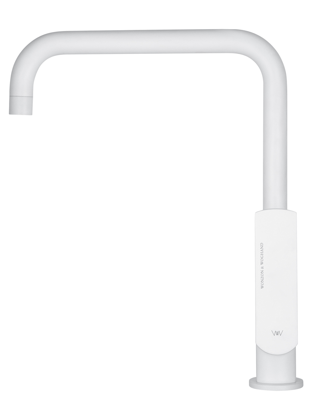 Смеситель для кухни WONZON & WOGHAND, Белый матовый (WW-L1006-MW)