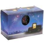 Сувенир с подсветкой «Сказочная машина» 15,5*7*9,5 см, Красный (работает от батареек LR44*3)