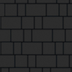 Тротуарная плитка СТАРЫЙ ГОРОД - Стандарт Черный, комплект из 3 видов плит