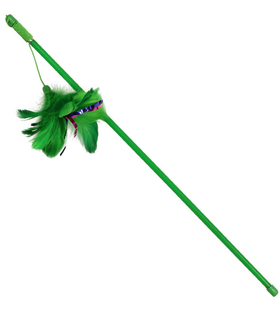 Игрушка-дразнилка для кошек "Зеленые перья", 100/500мм, Triol