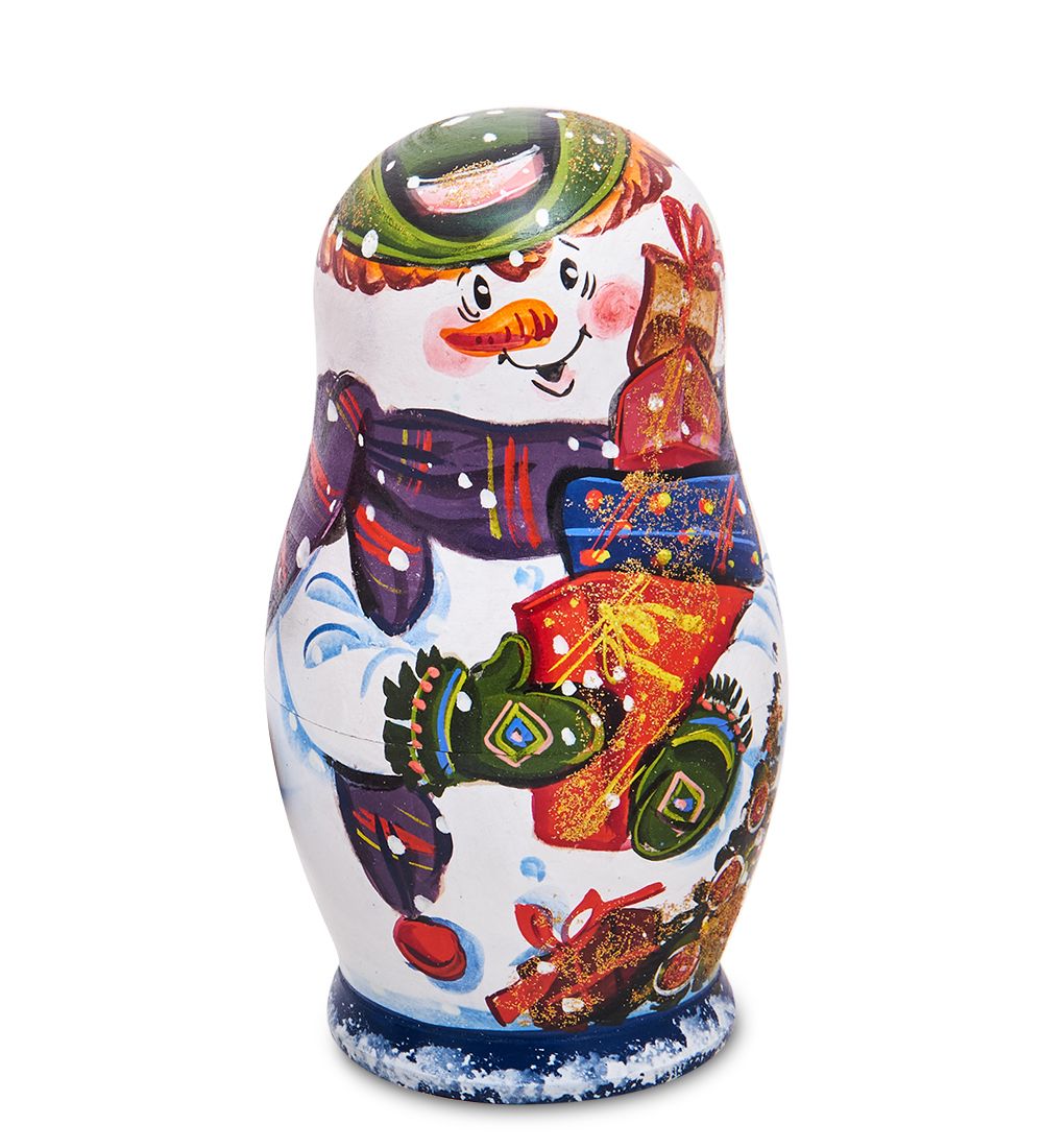 Народные промыслы МР-13/ 6-C Матрешка 5м «Снеговик»