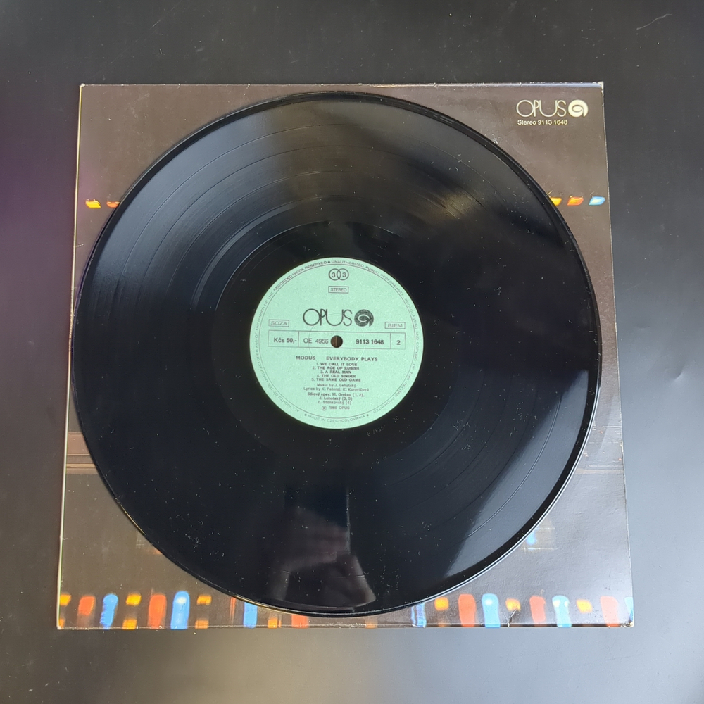 LP Modus - Everybody Plays. Виниловая пластинка 12 дюймов. Czechoslovakia 1986 год