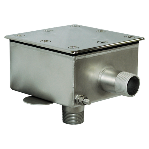 RV Распаячный короб герметичный квадратный 110х110мм (НР 3/4″, AISI-304)